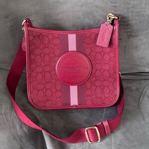 Coach Signature Varsity Stripe File Crossbody Bag